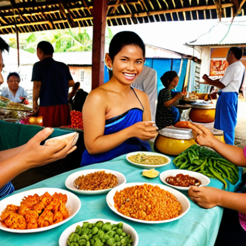 **

A vibrant photo showcasing a successful Thai cooperative member sharing their story with others. The scene should depict a warm and inviting atmosphere, possibly at a local market or community event. Include elements that visually represent the cooperative's impact on the member's life, such as their thriving business or happy family. Focus on conveying a sense of community, achievement, and the power of storytelling.

**